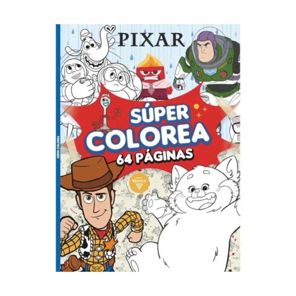 Vertice - Libro para Colorear Super Colorea 64 pag Disney Pixar