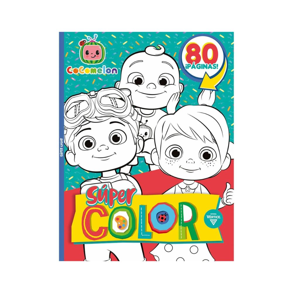 Vertice - Libro para Colorear Super Color 80 pag Cocomelon